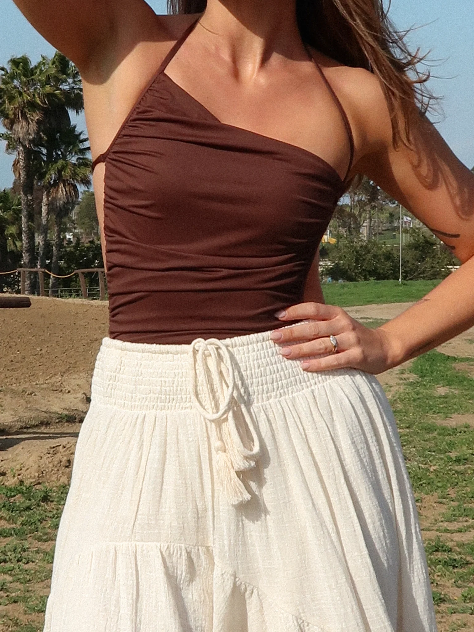 Utari One Piece Swimsuit in Brown - Final Sale - Image 4