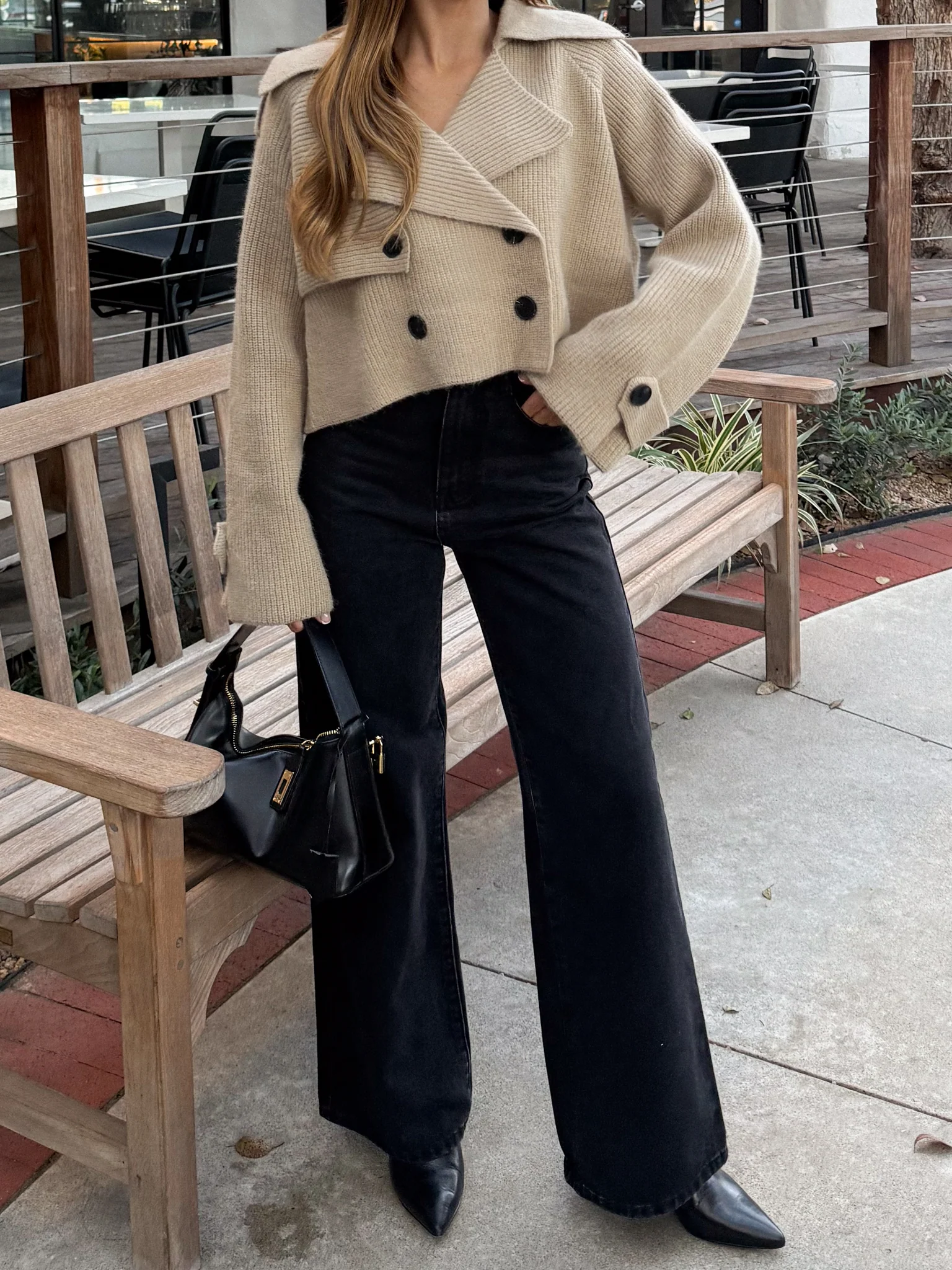 Townes Cropped Sweater Jacket - Final Sale - Image 4