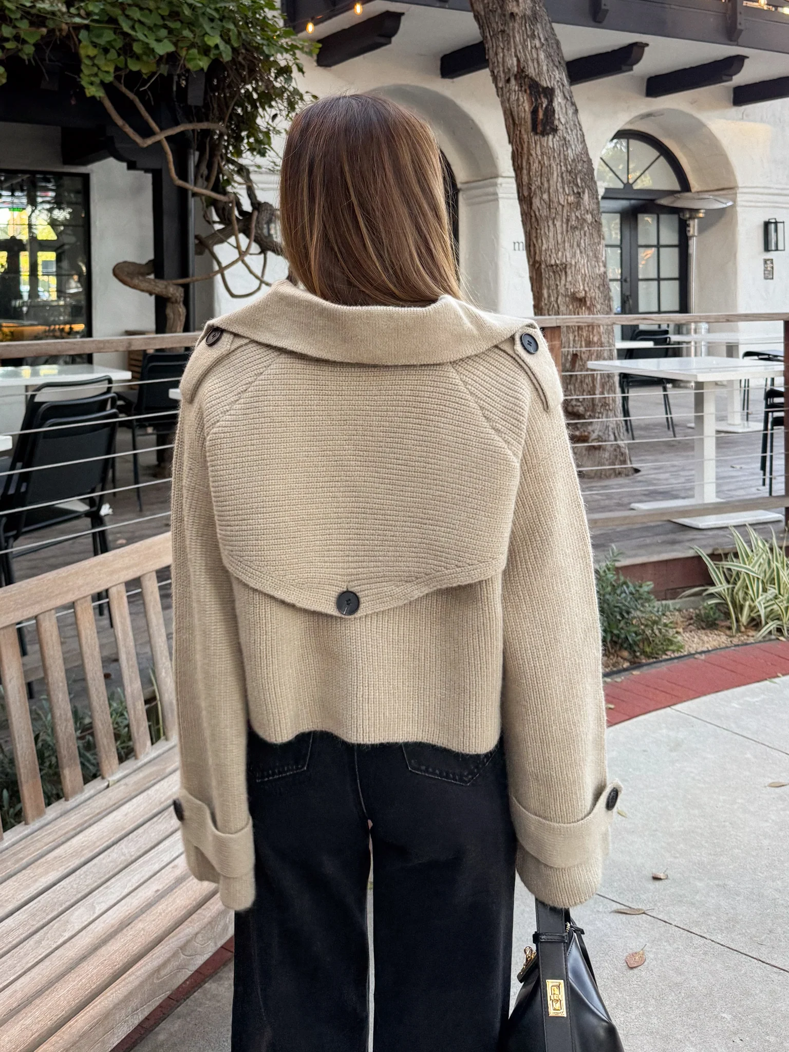 Townes Cropped Sweater Jacket - Final Sale - Image 5