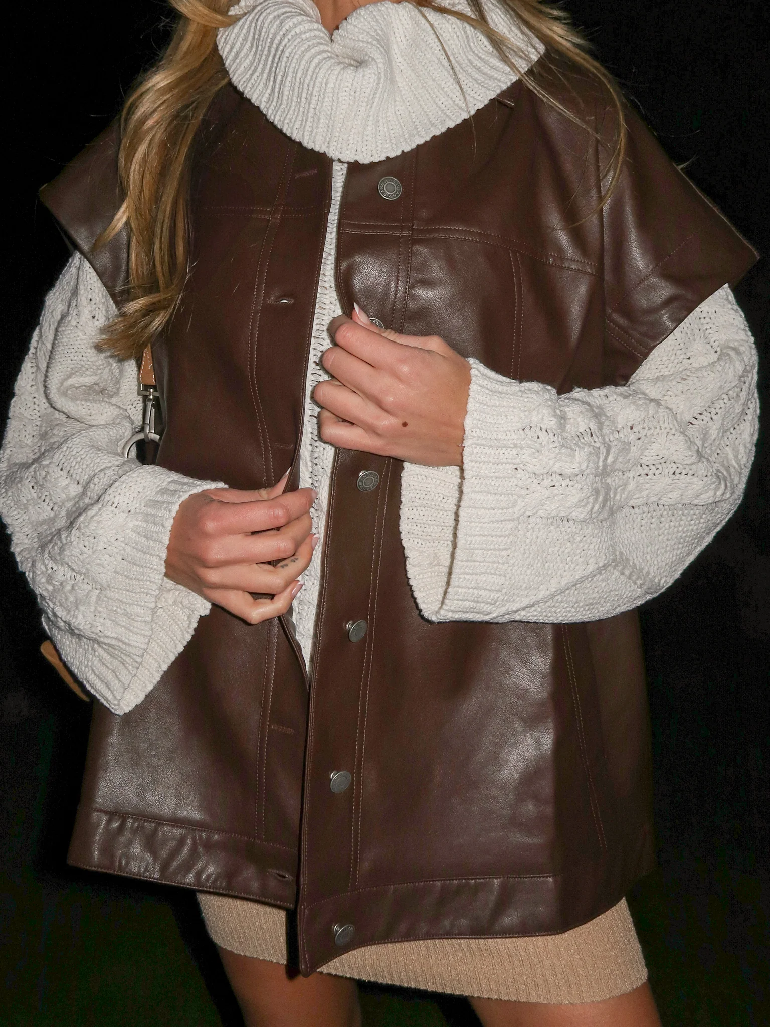 Heartbreaker Faux Leather Vest - Final Sale - Image 5