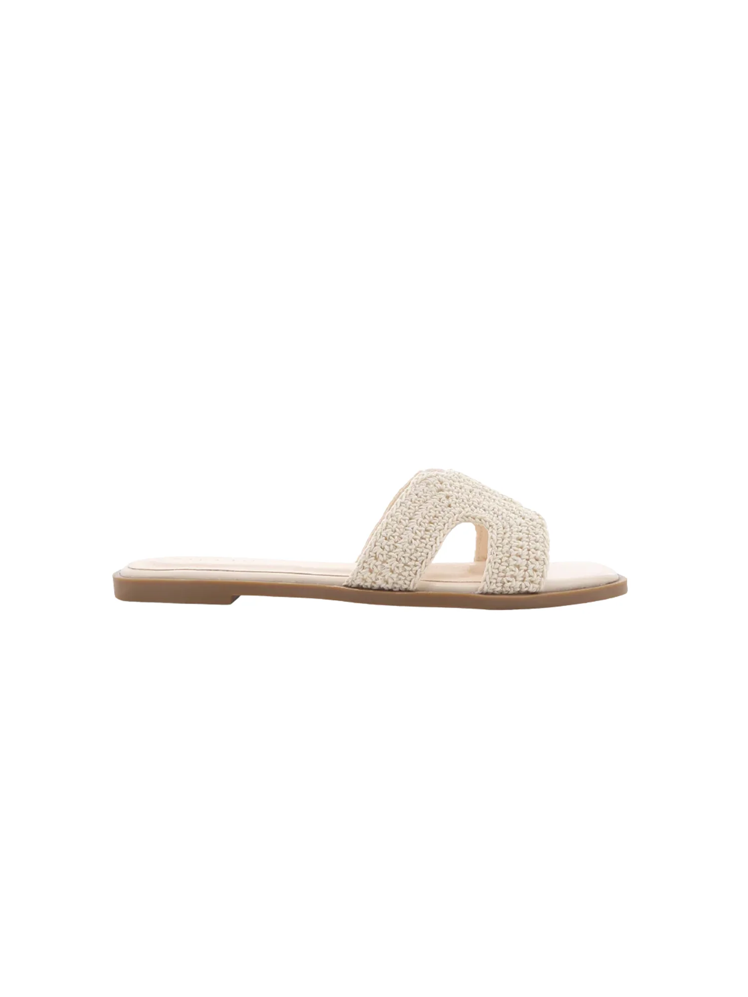 Gordy Sandal in Ivory Crochet - Image 3