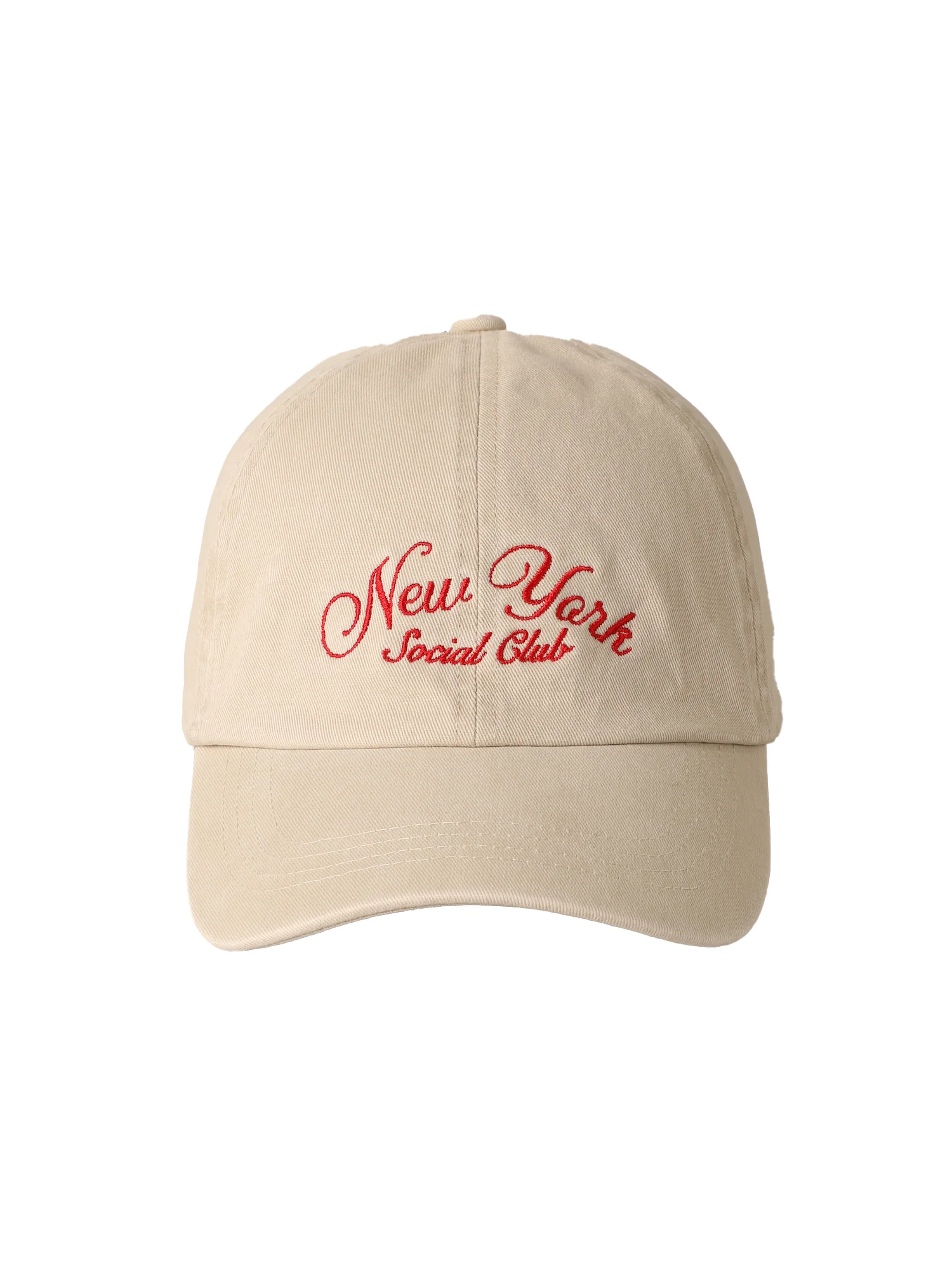 New York Social Club Baseball Cap in Beige - Image 3