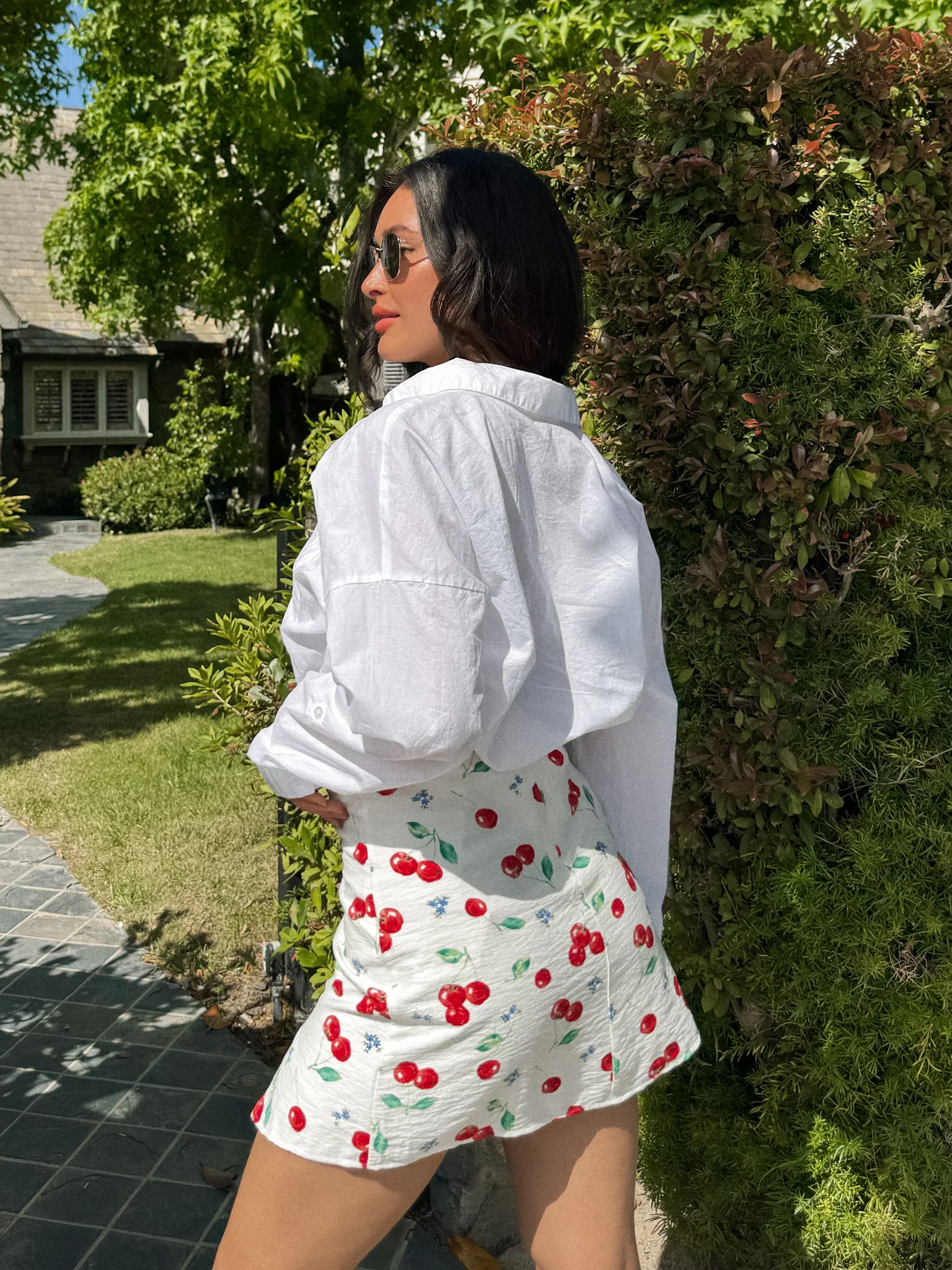 Maribel Cherry Mini Skirt - Final Sale - Image 4