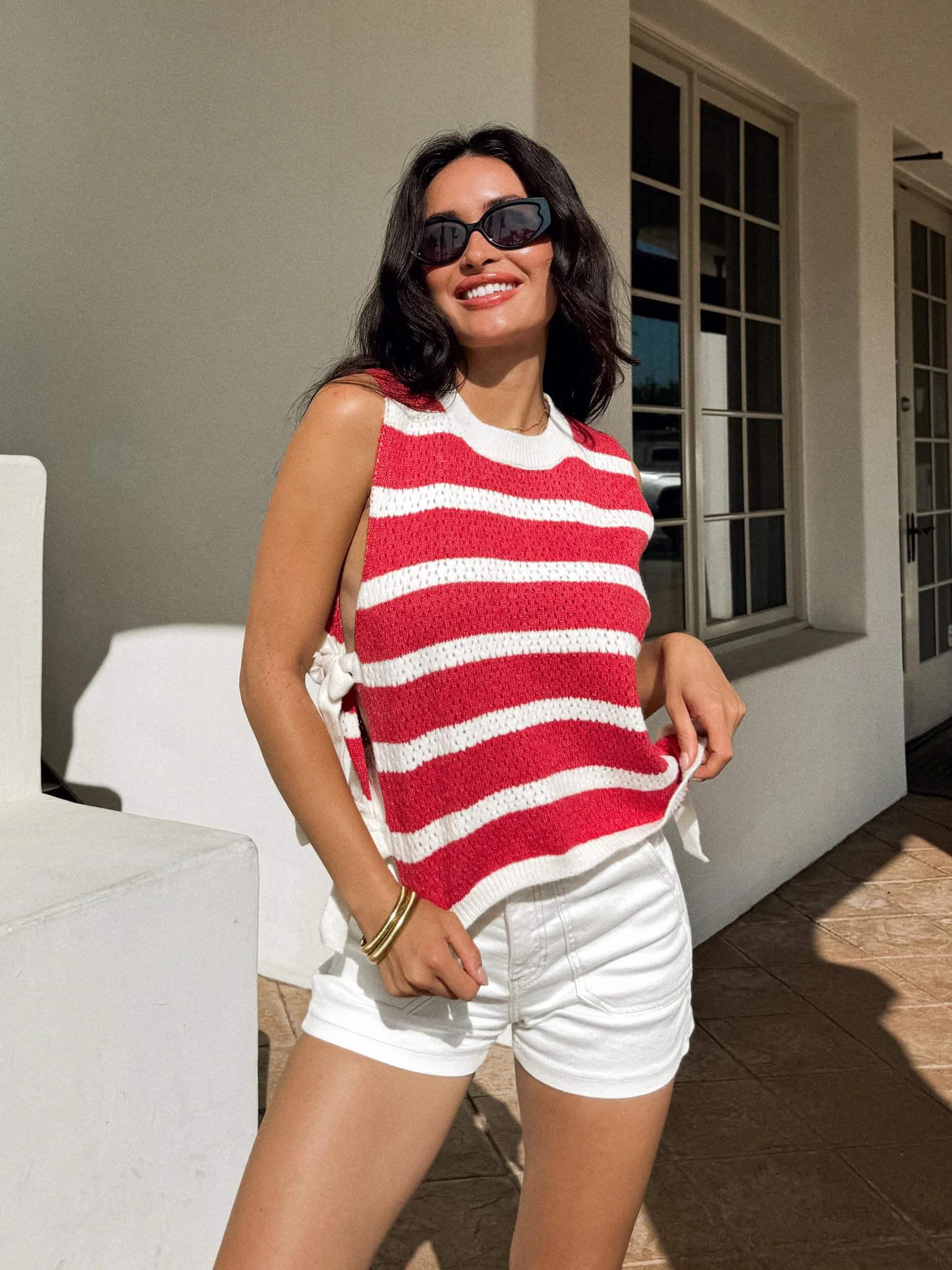 Scarlet Stripe Knit Tank - Final Sale - Image 5