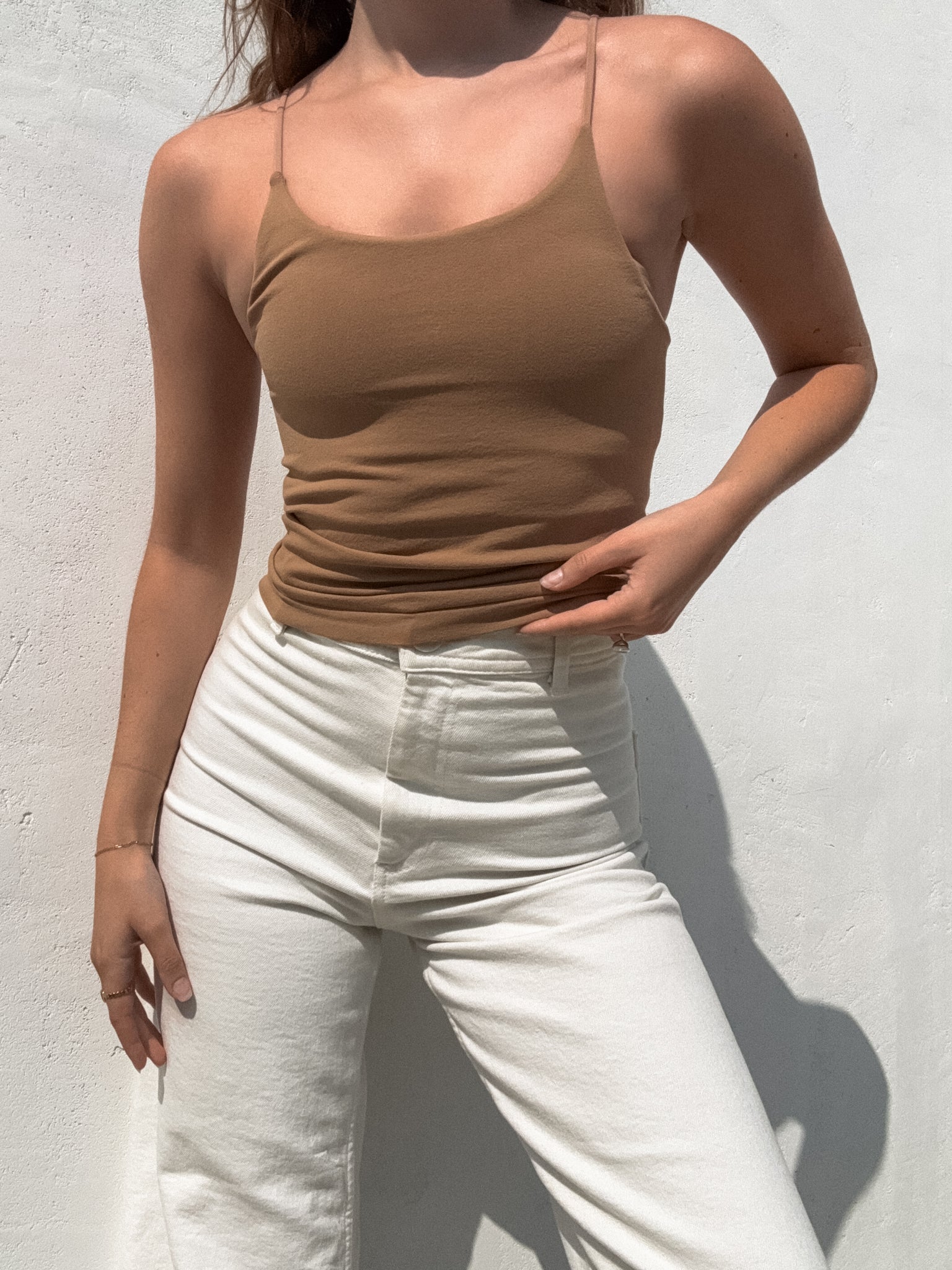 Fine Lines Tank in Tobacco - Image 3