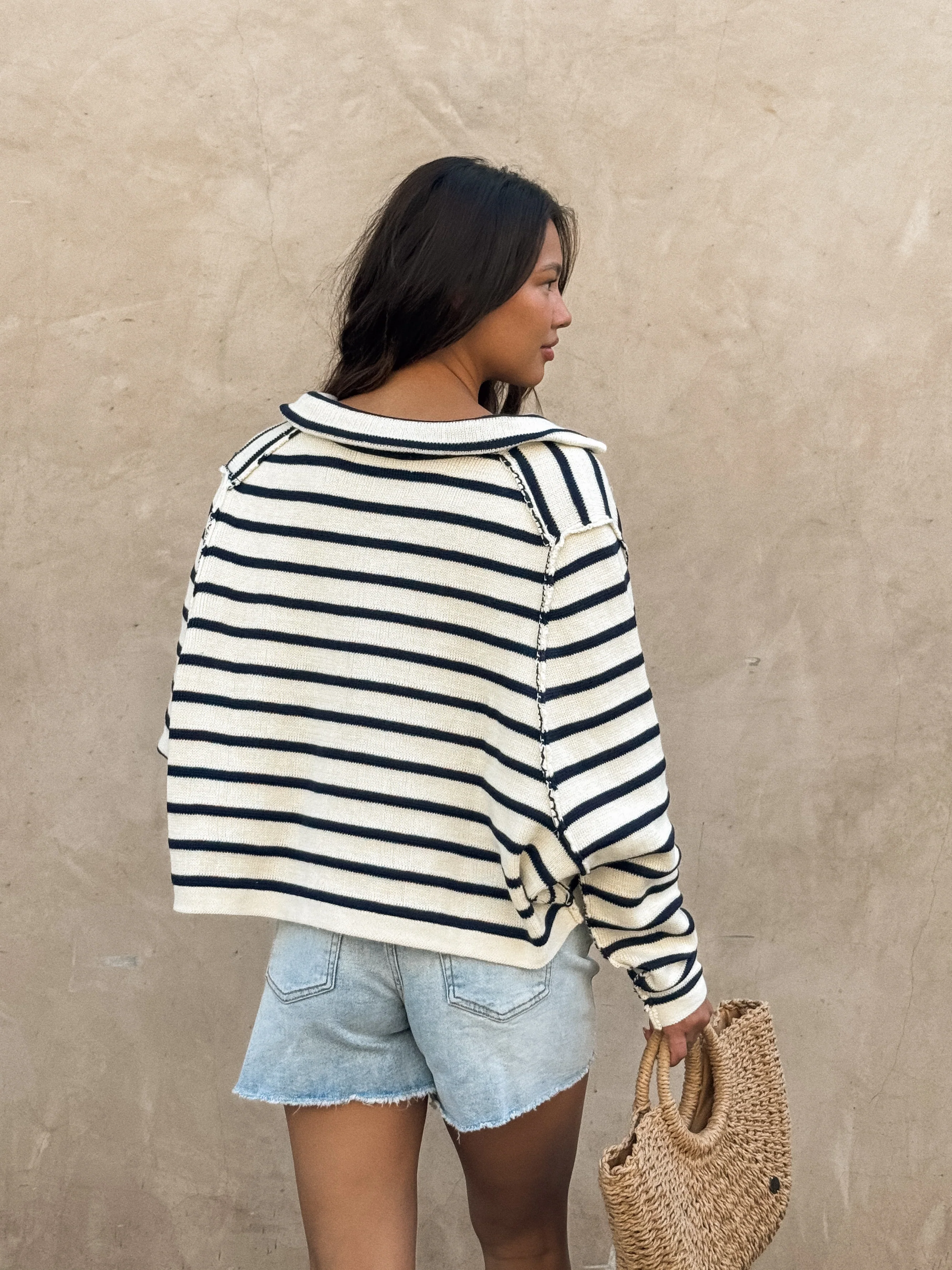 Saylor Stripe Knit Sweater - Final Sale - Image 3